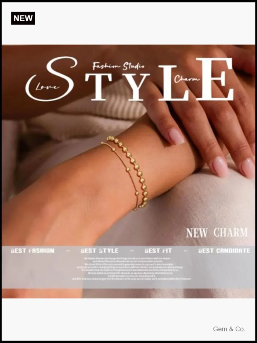 Trendy Layered Dainty Bracelet Stainless Steel Stackable Chain
